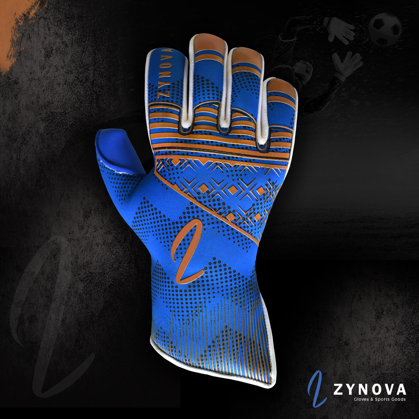 Goal keeper Gloves blue Long