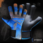 Goal keeper Gloves blue Long with Strap