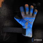 Goal keeper Gloves blue Long with Strap