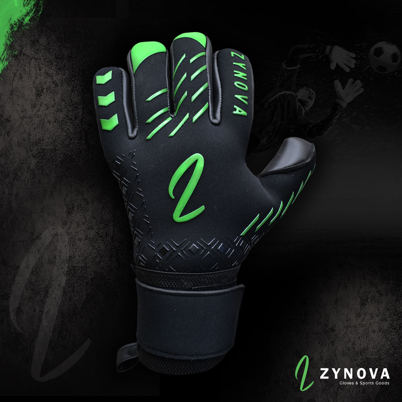 Green Goal Keeper Gloves