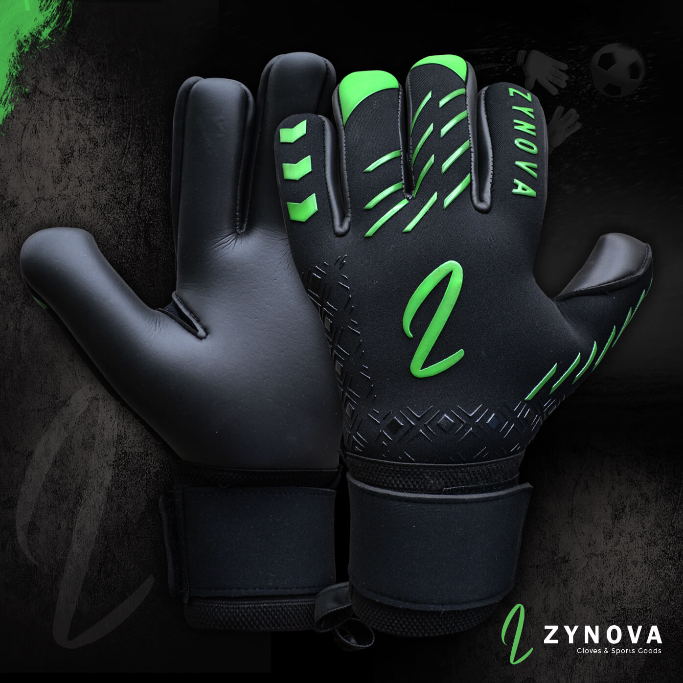 Green Goal Keeper Gloves